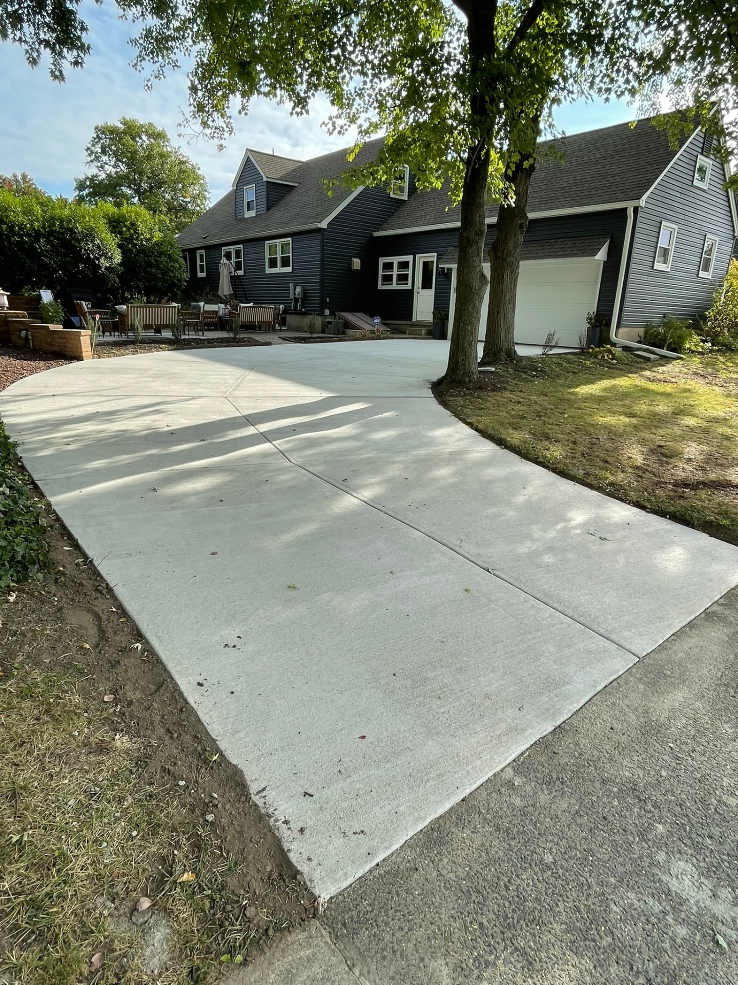 Full concrete driveway replacement Pennsauken NJ – after